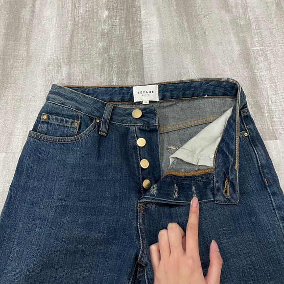 Sezane Mid-Rise Skinny Jeans - Picture 3 of 6